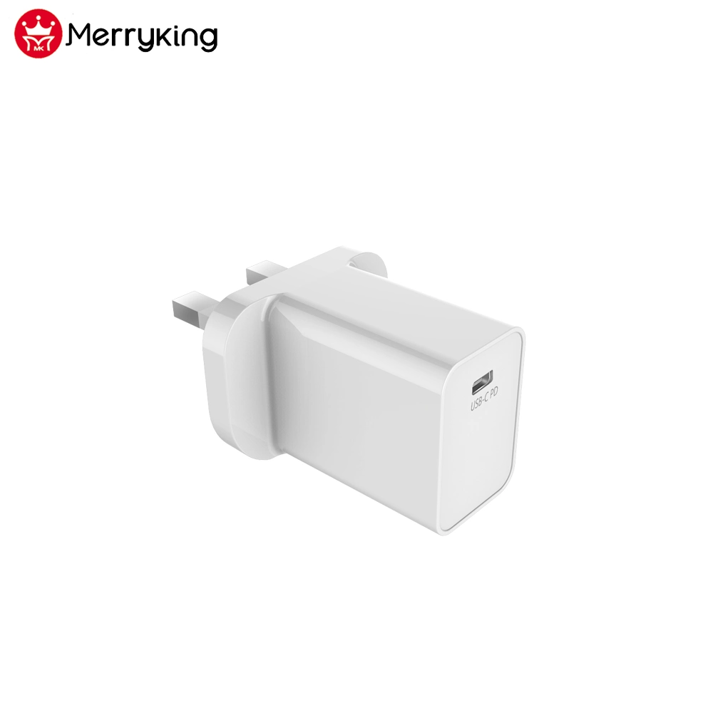 Carregador de telemóvel carregador de viagem rápido para telemóvel 3 Carregador USB-C PD PINs UK para montagem em parede 18 W 15 W. Carregador de viagem GAN de 20 W e 30 W para o Smart Phone iWatch