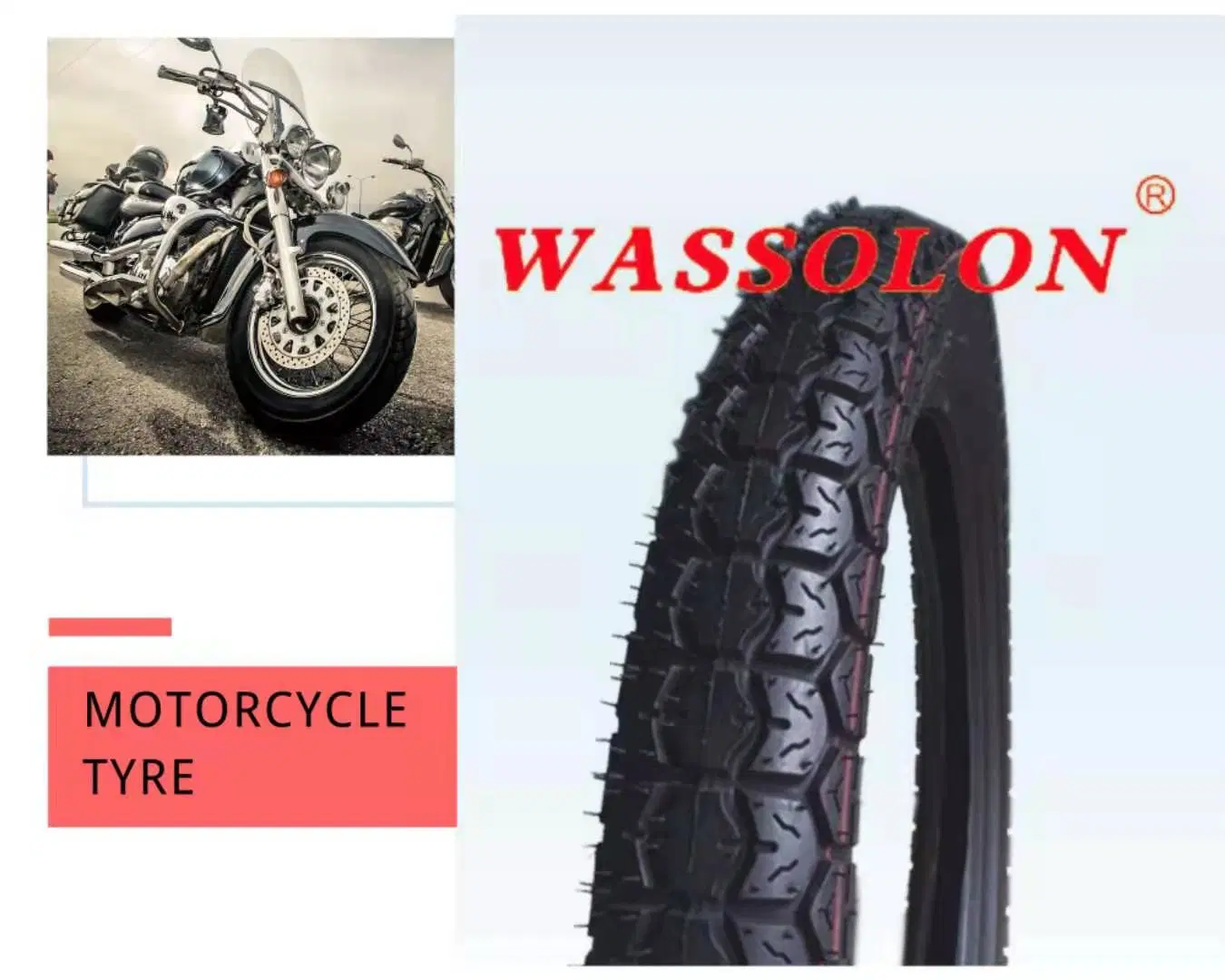 off-Road Motorcycle Tyre Scooter Sapre Part for Motorcycle/Bicycle/Electric Rubber Wheel Tubeless Nylon Tires