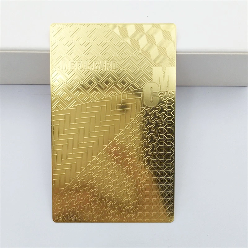 Corte láser Grabado personalizado imprimir tarjetas de visita con Metal magnético Hico