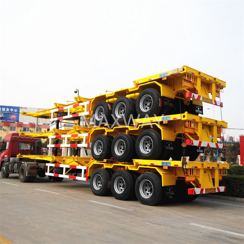 China Manufacterur High quality/High cost performance 40&prime; FT 2-3 Axle Skeleton Semi Traile for Sale