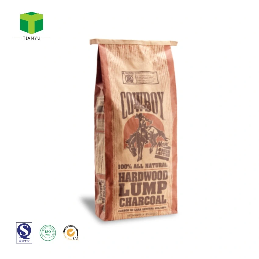 Best Quality Costom Printed Export Printed Kraft Paper Charcoal Bag