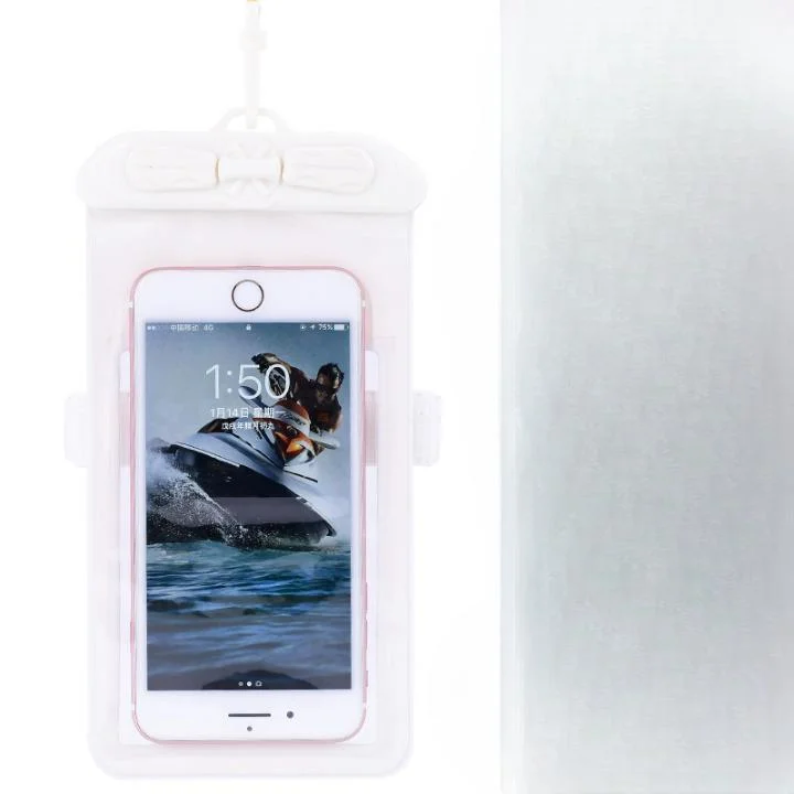 Expedient PVC transparent natation plongée sous-marine pleine couverture protectrice étanche Étui pour téléphone