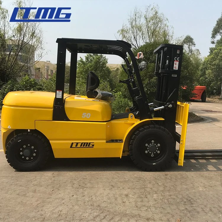 Ltmg 5ton Diesel Forklift with Optional 3-Stage Full-Free Mast