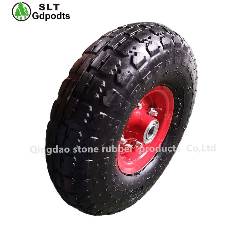 Construction Hand Trolley Wheel 4.80/4.00-8 Solid PU Foam Tire