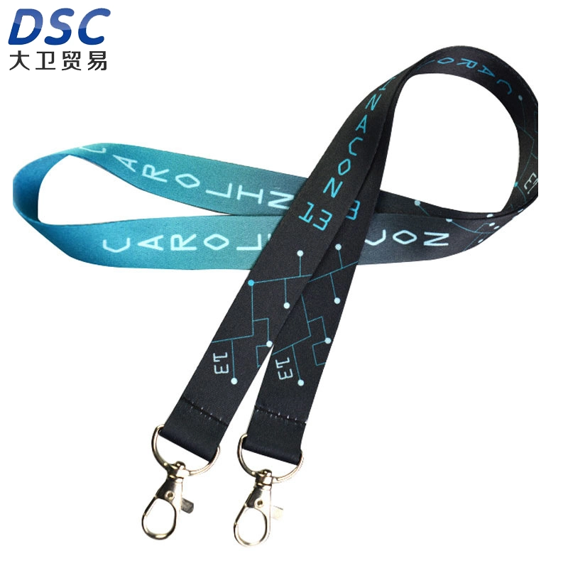 Heat Transfer Printing Lanyard Factory Woven Lanyard Heat Transfer Phone Trageschlaufe