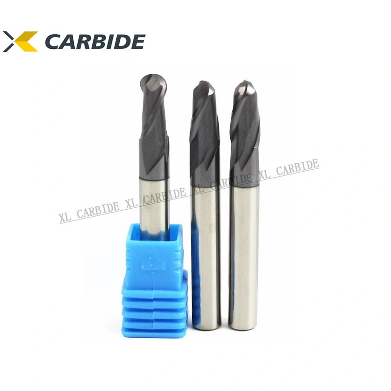 2 Flute CNC Lathe Ball Nose Cemented Carbide End Mill Cutting Tools with Large Stock