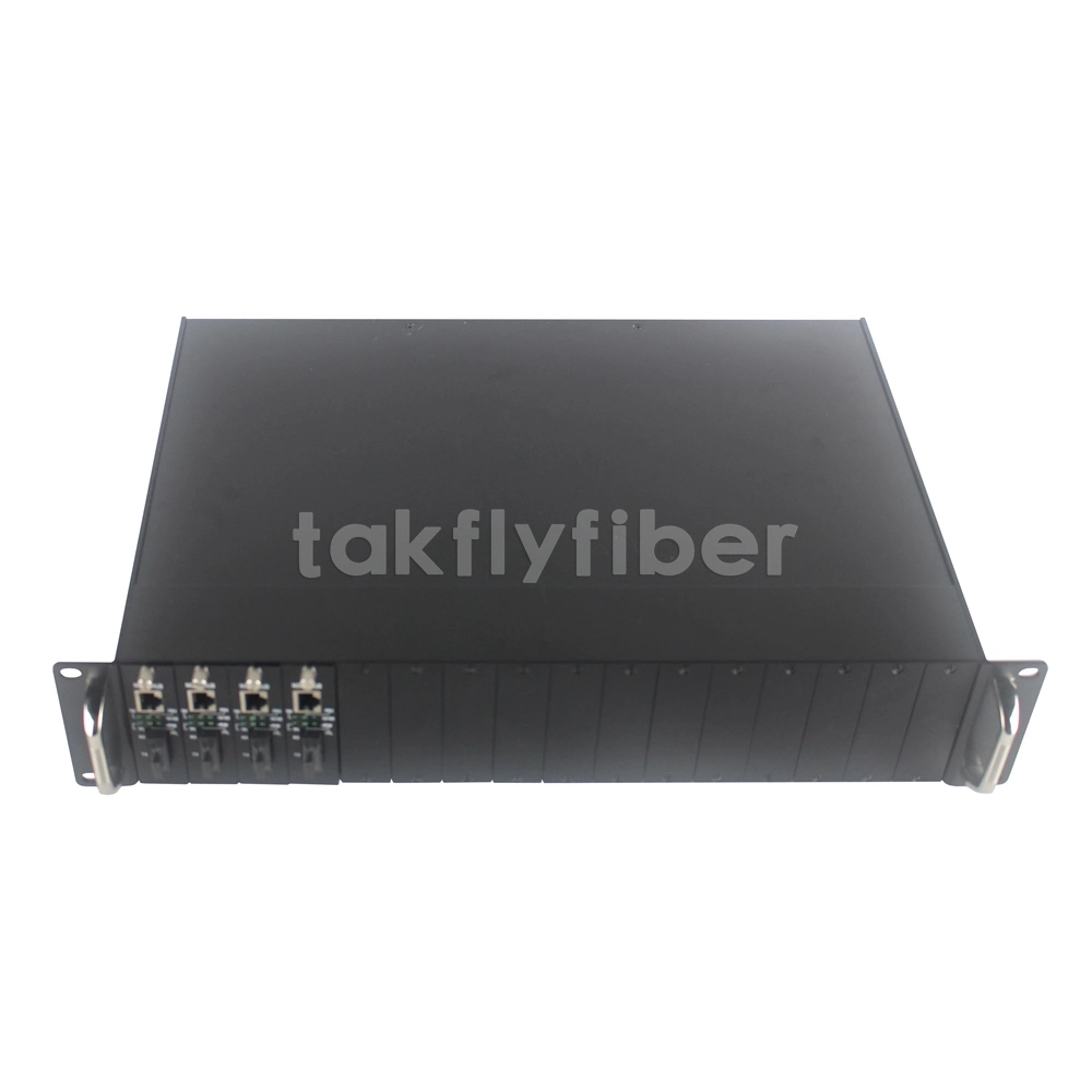 Alloy 14 Slots Fiber Media Converter Chassis Rack