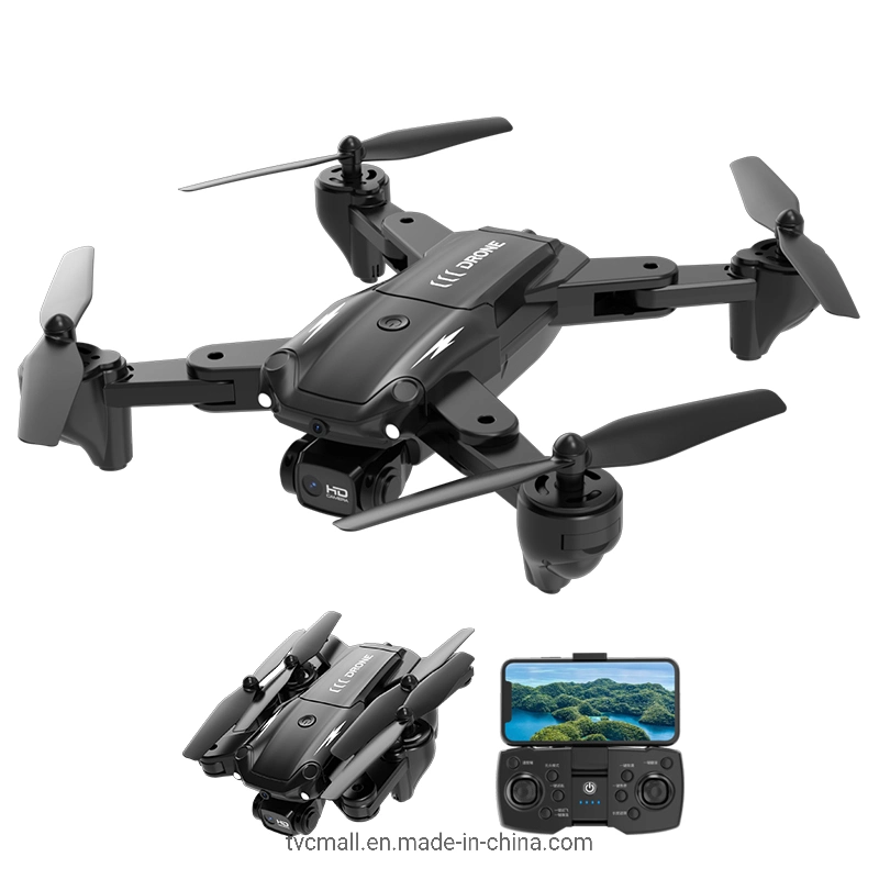 S8 Intelligent Obstacle Avoidance Drone Dual ESC HD Aerial Photography RC Aircraft Folding Airplane Toy - Black