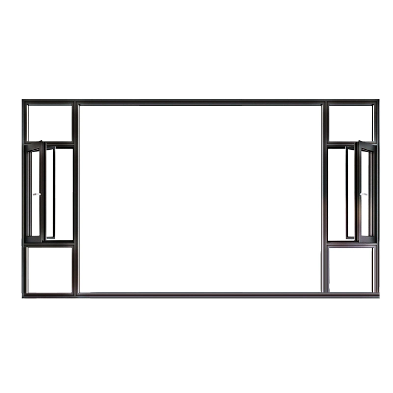 Hmk-110 Aluminum Alloy Thermal Break Window Fly Screen Integrated Flat Window Bedroom