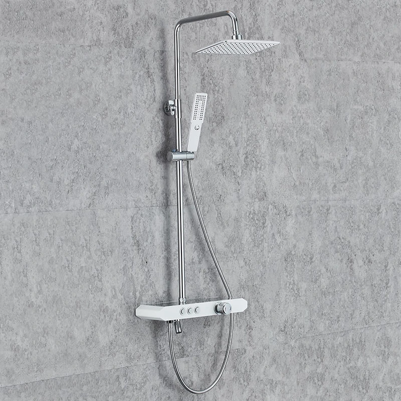 Modern Bathroom Stainless Steel Bathtub Shower Faucet Wall Mounted Rain Shower Set