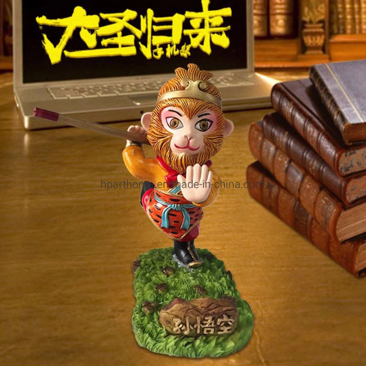 Bespoke Artificial Monk Sha Cartoon Figure Phone Stand Holder