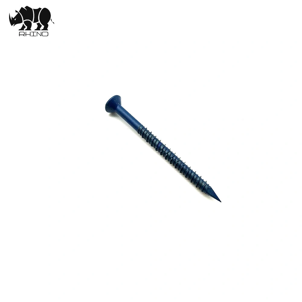 Flat Head Slotted / Phillips / Torx Drive with Diamond Point Blue Respert 1000hrs Concrete Screw