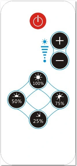 Customized Ceiling Fan Mini Infrared Remote Control