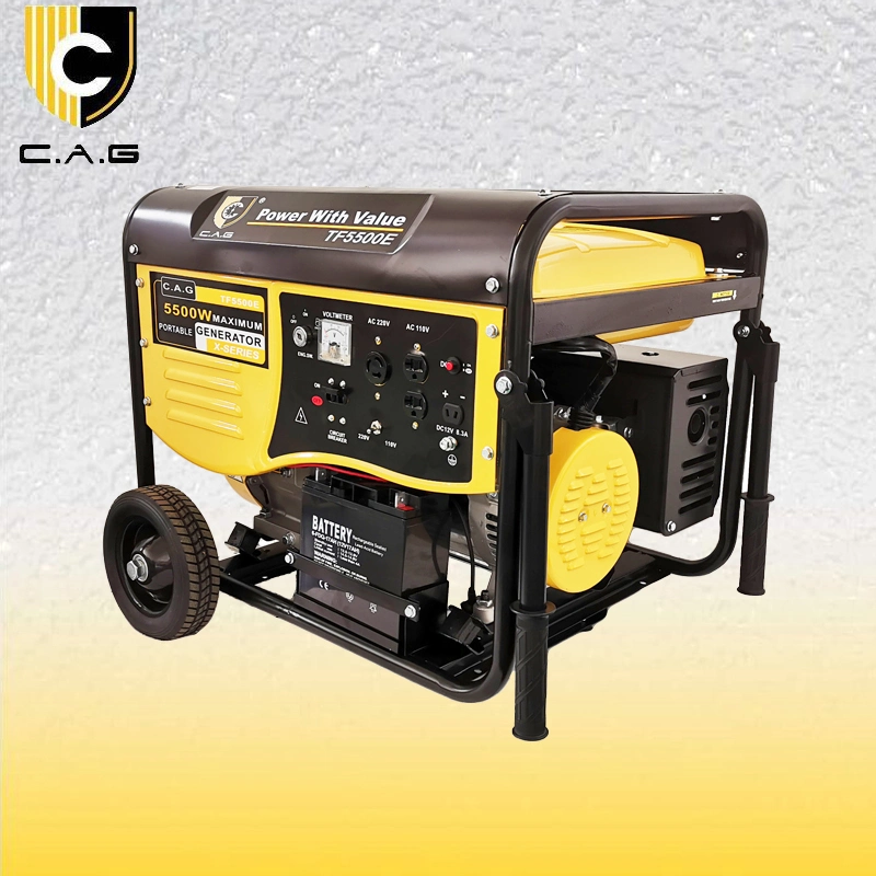 5500w 5.5kw Gasolina y Gas Natural Powered generador eléctrico compacto silencioso Proveedores