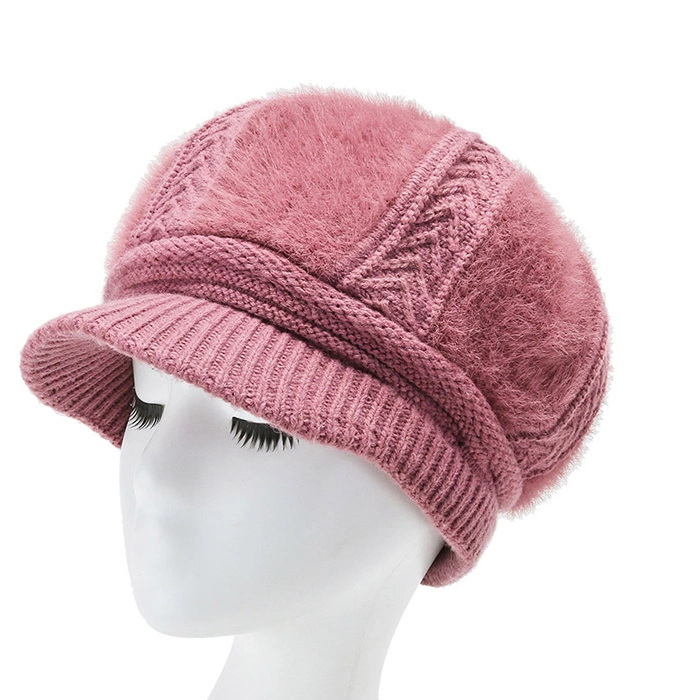 Women Fashion Lady Colorful Custom Design Winter Knitted Hats Warm Cap