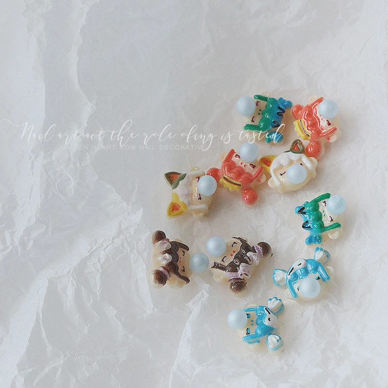 3D Nail Charms Nail Art Dekoration Bubble Girls Design