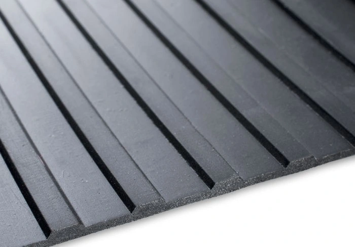 Heavy Duty Ribbed Pattern Rubber Sheet/ Anti-Slip Rubber Flooring Mat