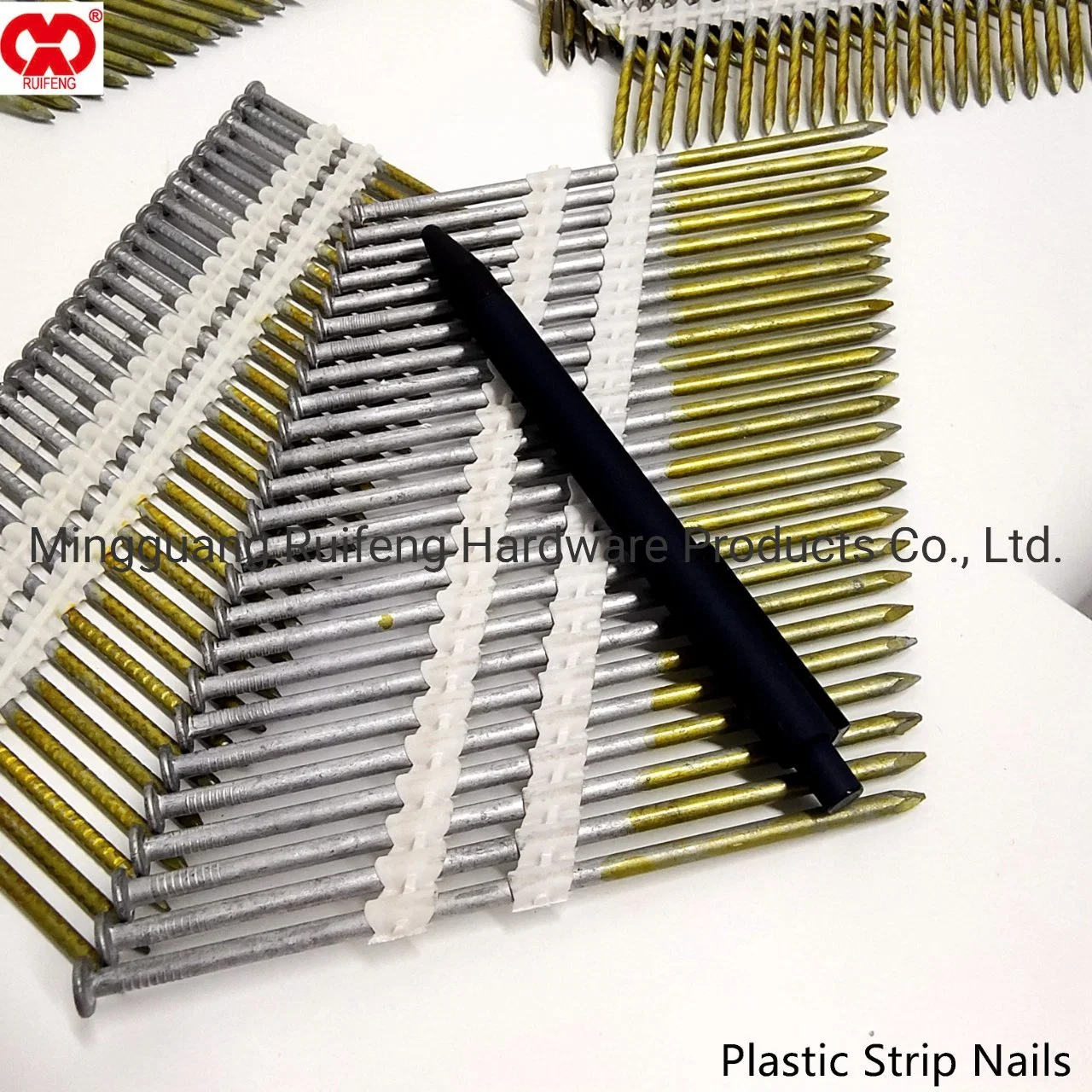 Wholesale/Supplier Supplier Stock Lot Nail and Staple Products- 3.9*130 Plastic Strip Nail.