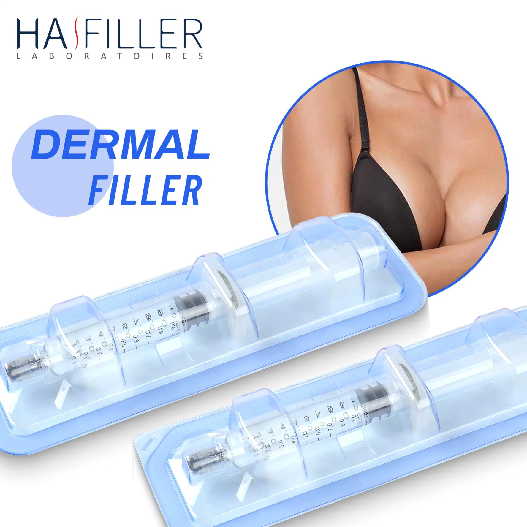 High quality/High cost performance 10ml Injectable Hyaluronic Acid Dermal Filler Breast Buttock Enlargement Dermal Injection