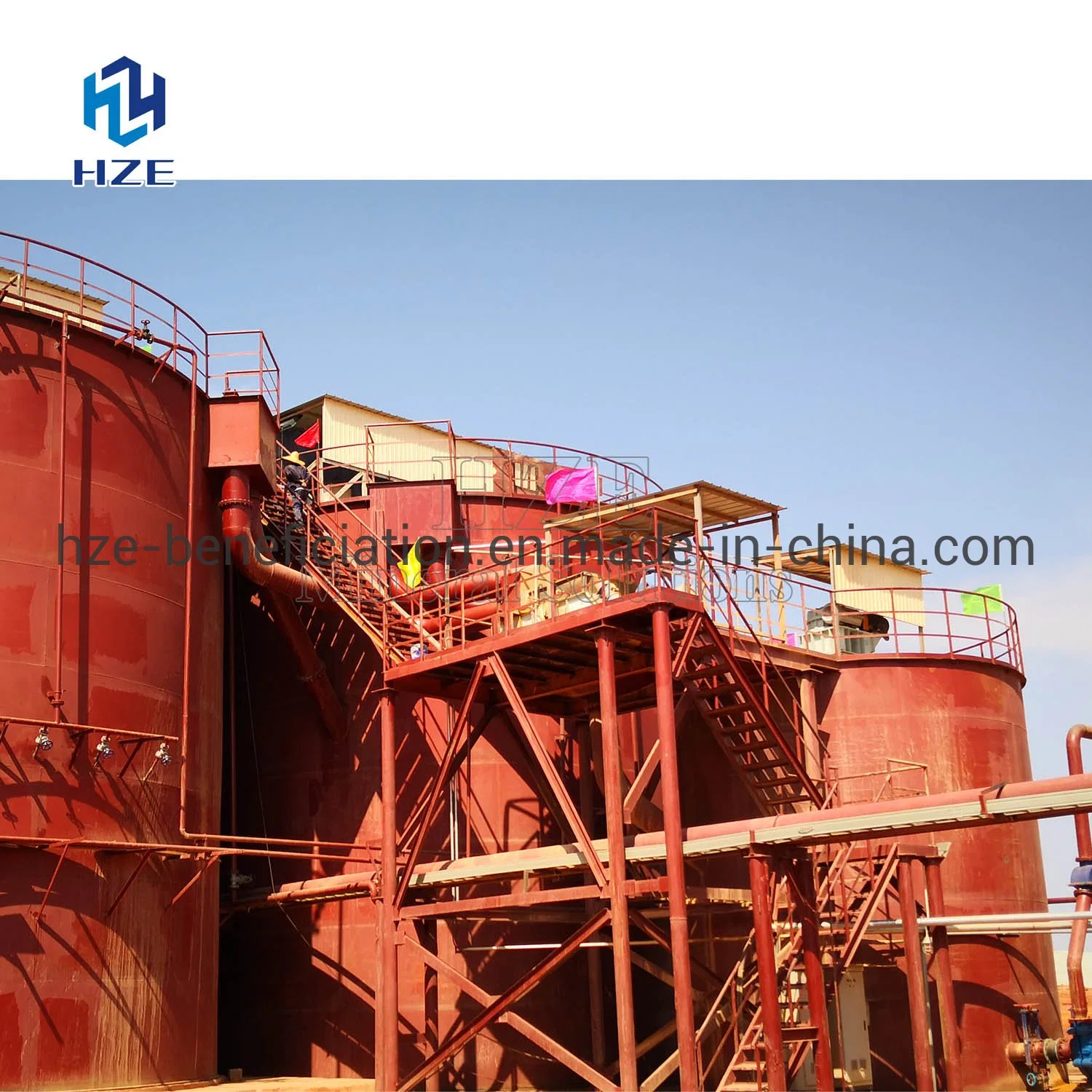 Gold Cyanidation Tank Mixer Agitation Leaching Tank for Gold CIP Plant