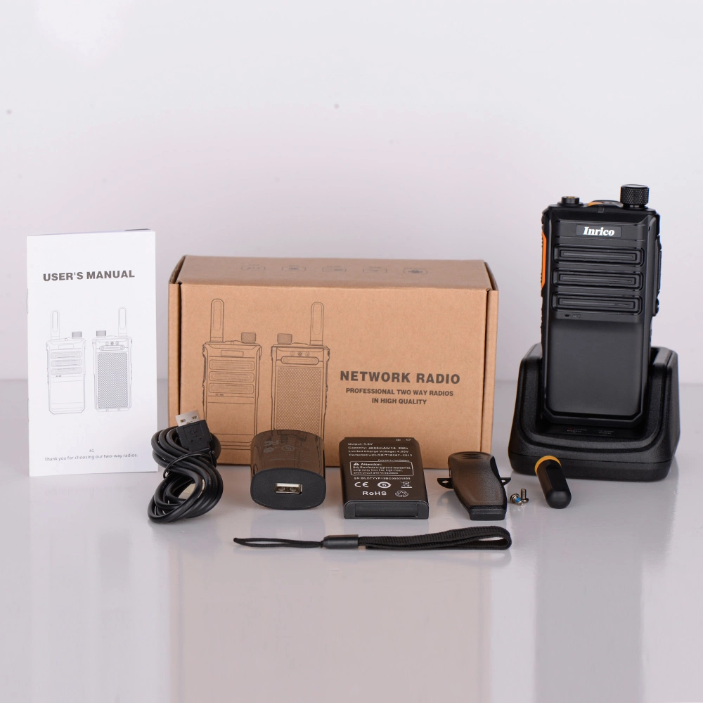 Talky Walky Inrico T520 4G LTE GPS portable de radios bidirectionnelles pour un incendie