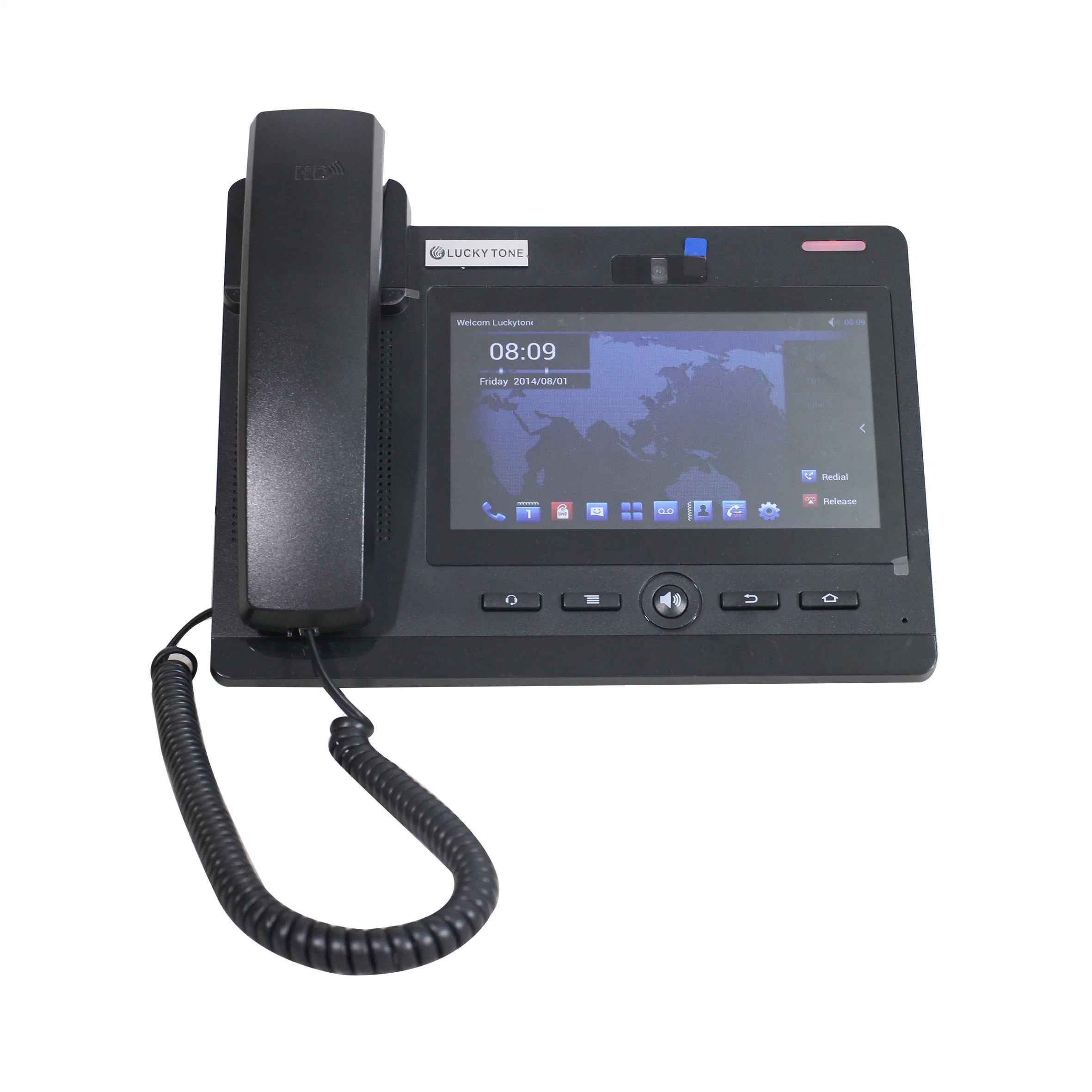 Professional Hot Selling Top seller OEM Desktop Smart Video SIP Telefone com sistema Android áudio Eco IP SIP PA System