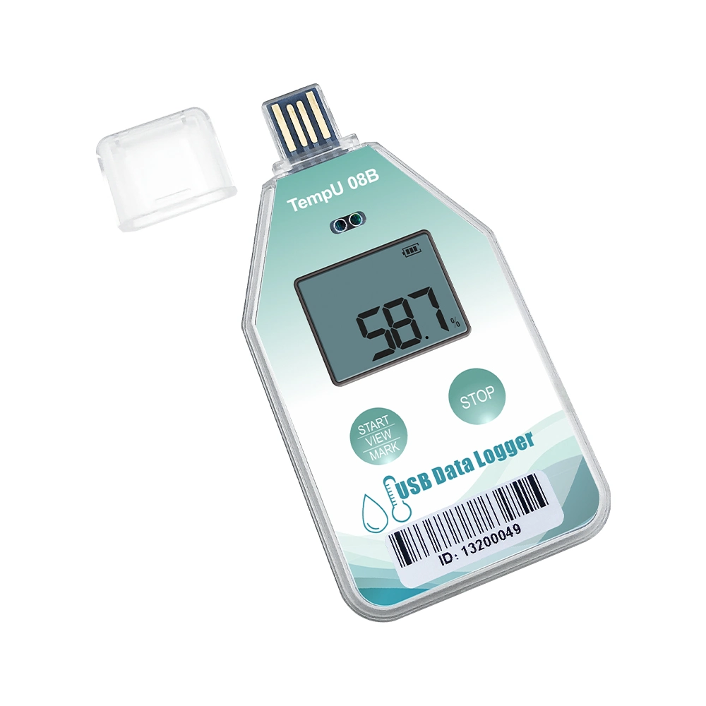 Tzone Tempu08b Single Use Temperature and Humidity Recorder - Automated Edition of Pdf and Csv Reports