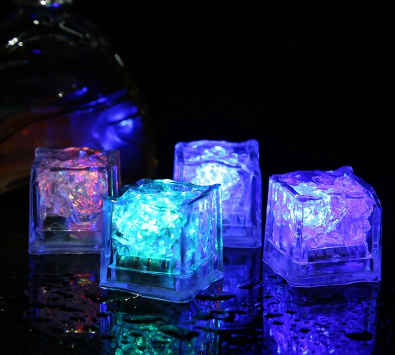 Cubitos de hielo de destello de barra LED impermeables ilumina el bloque fluorescente