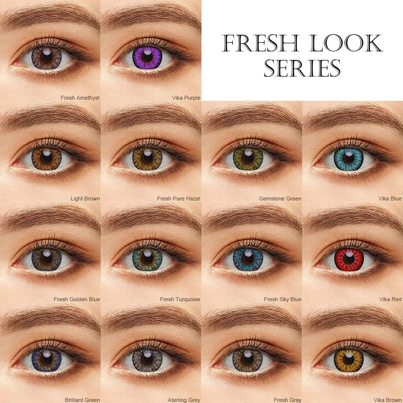 Mill Creek Wholesale/Supplier Very Cheap Eye Contact Lenses Soft Circle Cosmetic Color Contact Lens 1 Year Color Lens