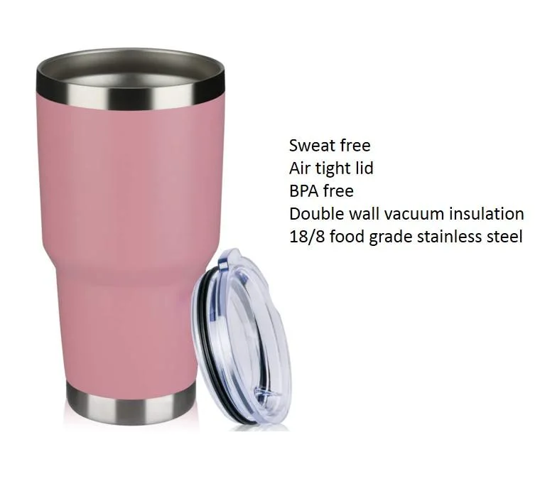 Fábrica vende directamente Tumbler 30oz tazas Café aislado de acero inoxidable Tazas de café con aislamiento de doble pared al vacío