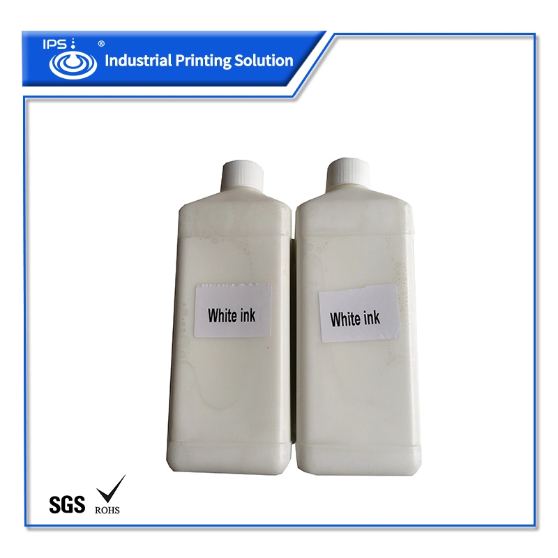 Cij Inkjet Printing Machine Pigment Ink 1000ml IPS-Twa White Ink with SGS RoHS Certificate