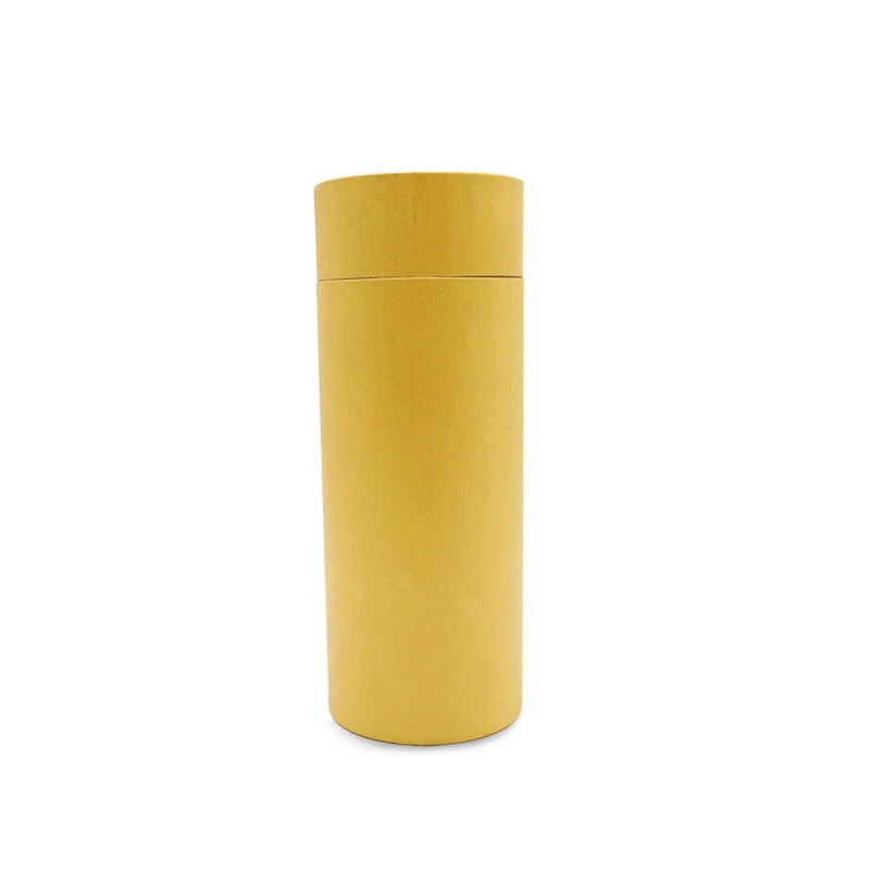 Customized Size Yellow Colorful Cylinder Box Food Container Packaging Cardboard Paper Tube