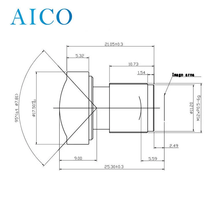 Ultra HD 1/2.3" F2.8 16MP 3.8mm Low Non Distortion 4K 5K M12 M12XP0.5 S Mount CCTV Board Lens for Uav Sport Action Camera