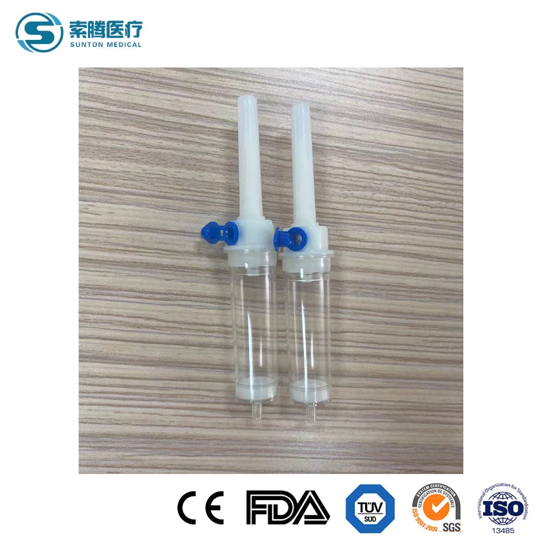 Sunton Wholesale/Supplier 135cm-150cm Size High-Quality PE PP ABS Natural Rubber Medical Stainless Steel SUS304 Material China Drip Chamber Supplier