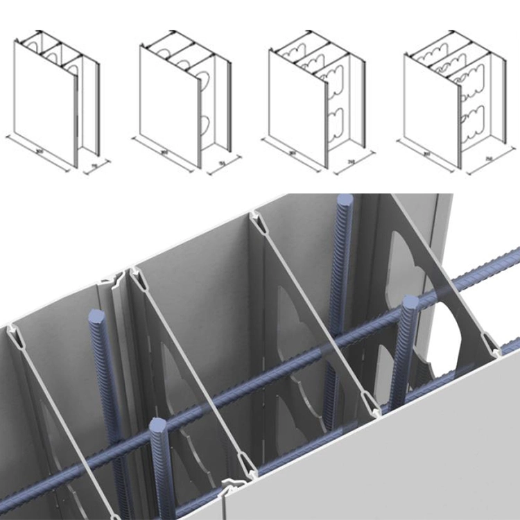 Profil de coffrage en PVC de pliage Logicwall la personnalisation du système de coffrage