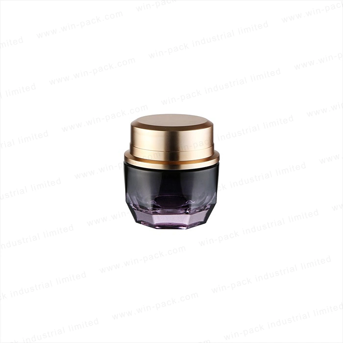 Glass Lotion Bottle and Jar Customized Transparent Gradient Purple Color Bottle 120ml 50g Hot Sale Set Glass Containers