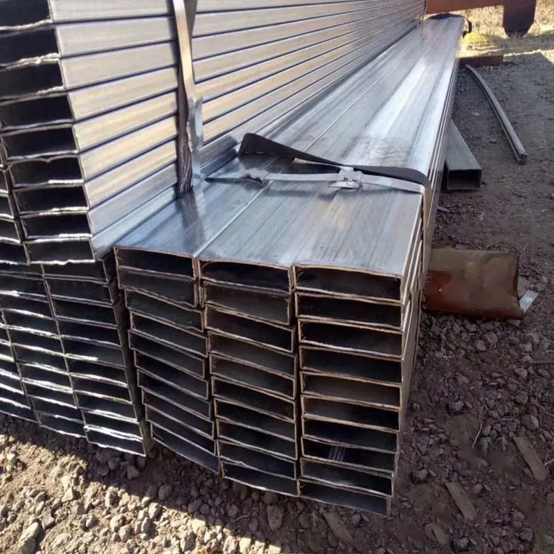 ASTM A53 Z80 Galvanized Steel Hollow Section 8 Inch Schedule 40 Galvanized Steel Square Tube Rectangular Steel Pipe Price for Greenhouse Frame