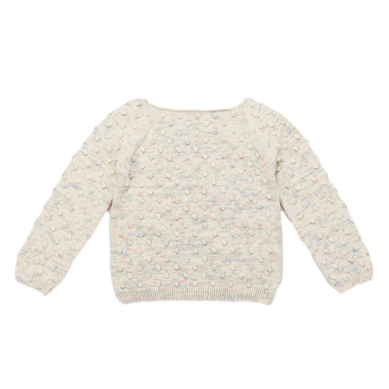 Children Fall Winter Girls O-Neck Knitted Pullover Custom Kids Sweater