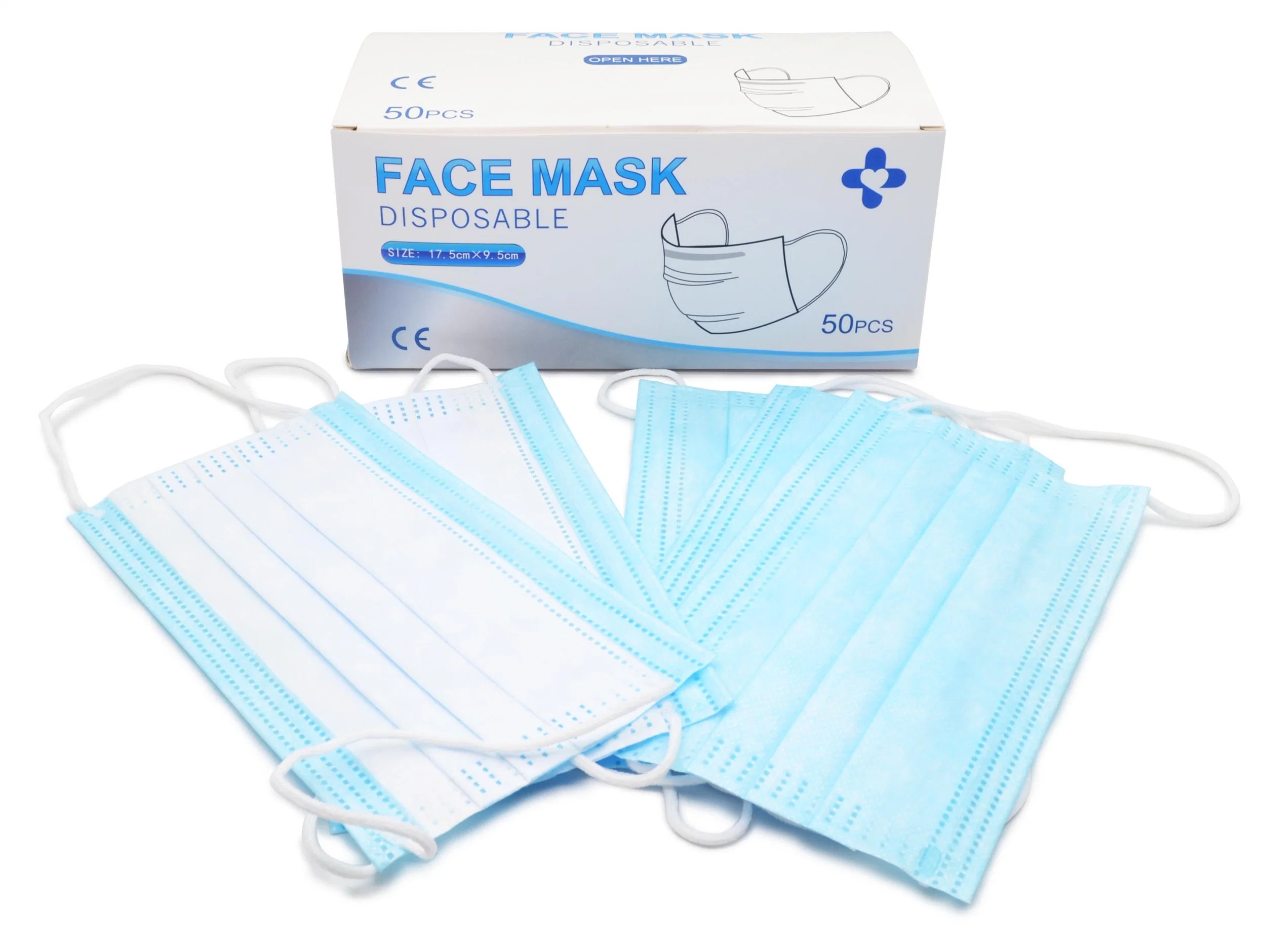 3-Ply Non-Woven Surgical Face Mask, Disposable Face Mask