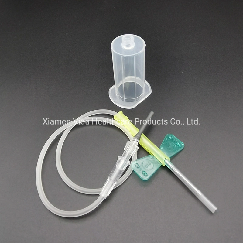 Medical Supplier Safety Butterfly Blood Collection Needle with Holder Scalp Vein Needle