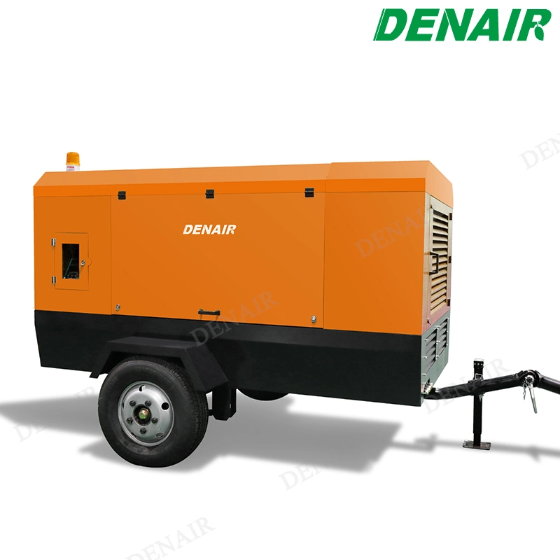 250/350 Cfm motor diesel refrigerado por aire compresores de aire móvil