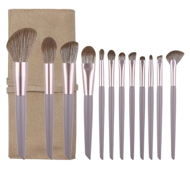 New Fashion 12PCS New Soft Beauty Makeup Brushes Power Brush Foundation Brush Cosmetics Tools