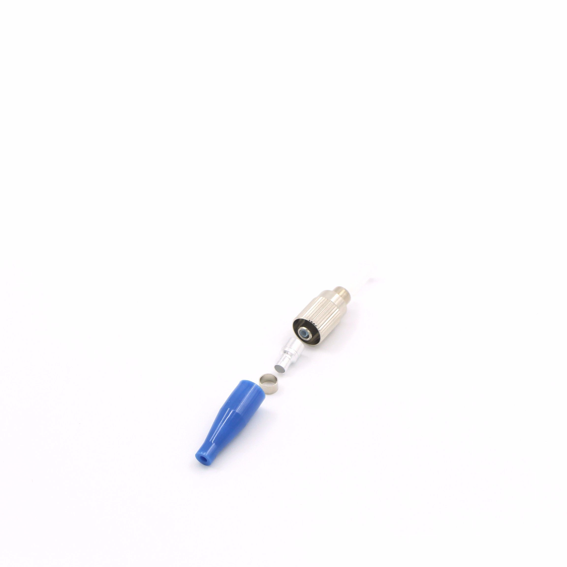 FC/PC 3.0mm Copper Fiber Optic Connector with Blue Boot