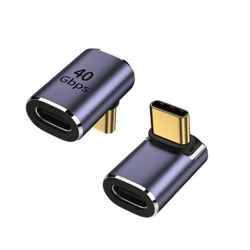 Adaptador USB 4 OTG de 40 gbps PD 240 W USB C 90 Ângulo