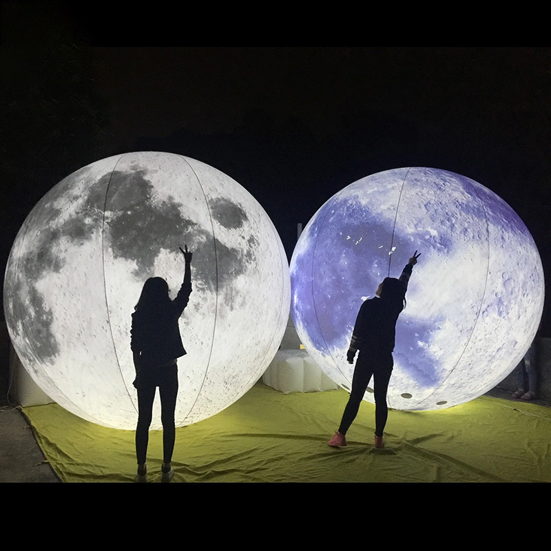 Boyi LED Inflatable Moon Balloon Inflatable Moon Inflatable Moon Balloon