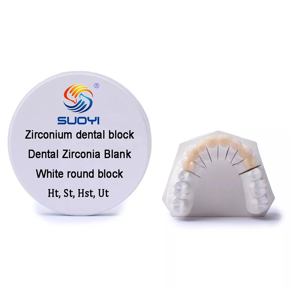 Sy Ht Dental Milling Zirconia High Strength Tooth Implant Ht White Dental Zirconia Block