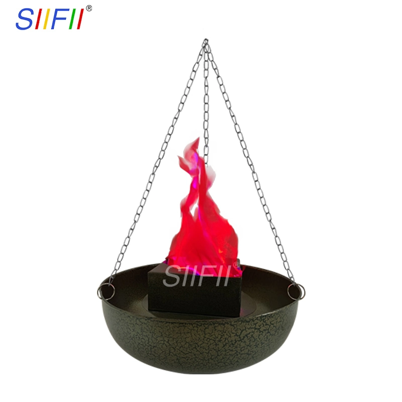 Electronic Simulation Fake Flame Chandelier Church Chapel Bar Decoration Brazier Lamp Artificial Simulation Hanging Basin