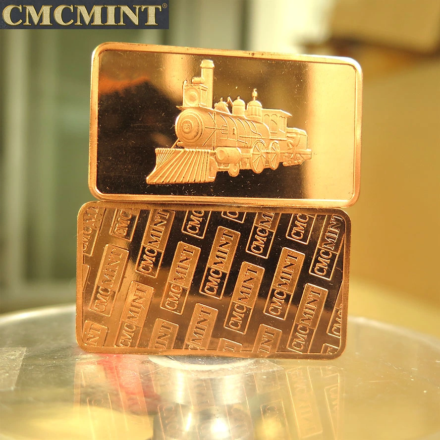 Ingot Copper 1 Oz 999 Fine Copper Steam Engine Train Bullion Bars