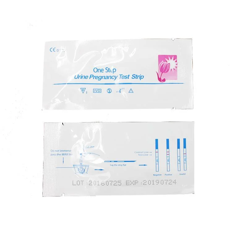 Disposable Use Simple Easy Use Fast HCG One Step Urine Pregnancy Test Strip