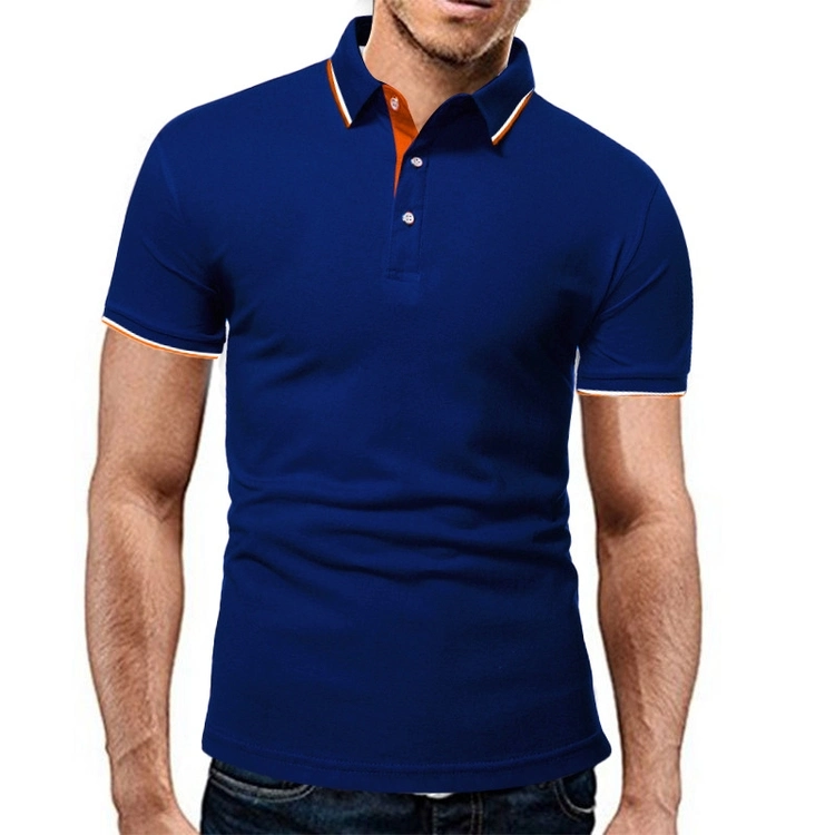 Usine de conception moderne de vente chaude de coton pour hommes à l'aise High-End T-shirt Polo Shirt